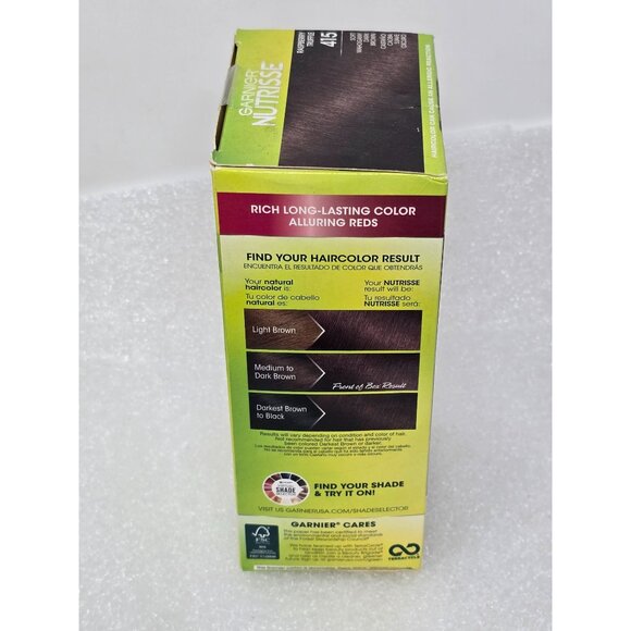 Garnier Nutrisse Nourishing Color Creme Hair Dye 415 Raspberry Truffle - Picture 4 of 4